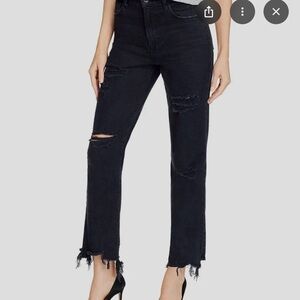 J-brand Women's Distressed Black Jeans